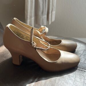 Capezio Classic Tan Mary Jane Heels